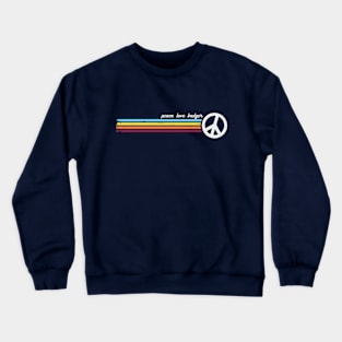 Peace Love Badger Crewneck Sweatshirt